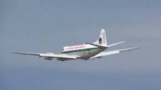 De Havilland DH114 Heron Takes Off From KPDX On Runway 28L [upl. by Gintz607]