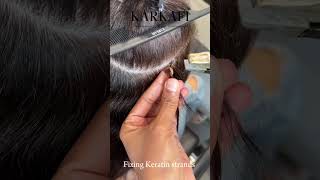 Keratin Strands hairextension hairstyle hairproduct keratinextension wigspecialist karkafihair [upl. by Wilde885]