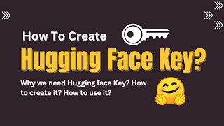 How to create Hugging Face Access Token Key  Generative AI  Data Magic AI HuggignFaceKey [upl. by Keel583]