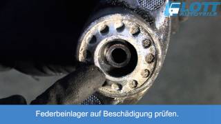 VW Golf 4 Stoßdämpfer Wechsel Hinterachse Videoanleitung [upl. by Gapin]