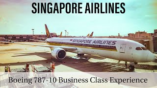 Singapore Airlines Boeing 78710 Flight Review  Business Class  Perth to Singapore  SQ216 [upl. by Anayra]