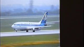 Olympic Airways  Boeing 737200  Takeoff DUS classic [upl. by Adria197]