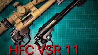 HFC VSR 11  Mini Review amp Compatible Tokyo Marui VSR 10 Upgrades  AIRSOFT [upl. by Macegan]