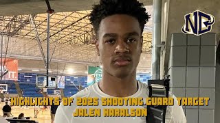 Highlights of Notre Dame 2025 shooting guard target Jalen Haralson at Charlie Hughes Shootout [upl. by Sarah]