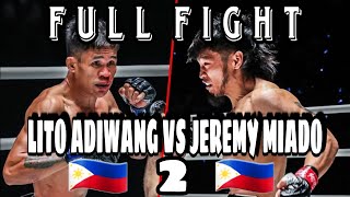 LITO ADIWANG VS JEREMY MIADO 2 mmafighter [upl. by Dacy]