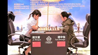 STONEWALL ATTACK Tan Zhongyi vs Ju Wenjun  World women chess 2018  Round 4 [upl. by Athal]