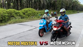 Motor Wak Miskun VS Motor Mustofa Inilah Yang Terjadi [upl. by Nnyrat825]