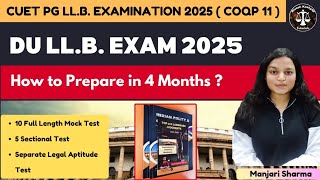 How to Prepare for DU LLB 2025 in 4 Months CUET PGLLB  BHU LLB Complete Book List dullb cuetpg [upl. by Cherice]