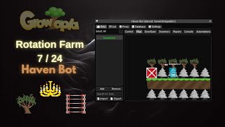 Growtopia Rotation Farm usage  Haven Bot [upl. by Hotze]