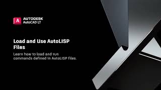 Load and Use AutoLISP Files  Try Whats New in AutoCAD LT 2024 [upl. by Yrak]