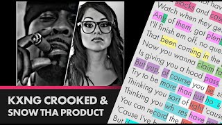 Crooked I ft Snow Tha Product  Not For The Weak Minded  Lyrics Rhymes Highlighted 275 [upl. by Annaya]