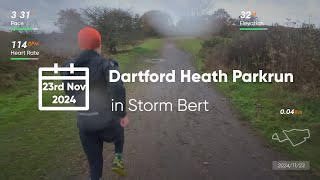 Parkrun in a storm Dartford Heath Kent [upl. by Briny146]