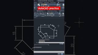 Autocad practice drawing  Cad by Ankit  autocad mechanical autocad autocad2d caddesign [upl. by Artimid]