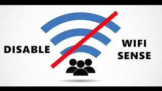 How to disable Wifi Sense on Windows 10 [upl. by Elauqsap]