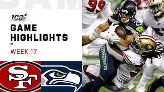 49ers vs Seahawks Week 17 Highlights  NFL 2019 [upl. by Wini281]