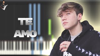 Piso 21 ft Paulo Londra  Te Amo  Instrumental Piano Tutorial  Partitura  Karaoke  MIDI [upl. by Scammon]