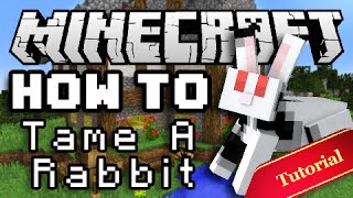 Minecraft How To Tame amp Breed Bunny Rabbits [upl. by Ardnusal]