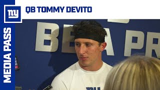 Tommy DeVito quotStay ready you never knowquot  New York Giants [upl. by Childers]