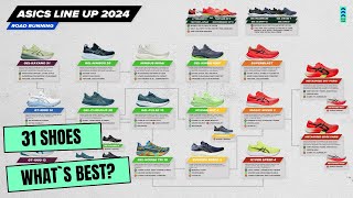 ASICS Running shoes lineup Scheme and Explanation 2024 [upl. by Trinity20]