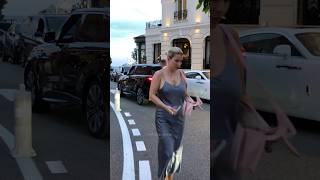 Gorgeous rich lady entering her RR at Hotel Paris billionaire monaco luxury trending lifestyle [upl. by Ware]