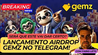 LANÇAMENTO DO AIRDROP GEMZ NO TELEGRAM SERÁ QUE ESTE VAI DAR CERTO [upl. by Rockwell]