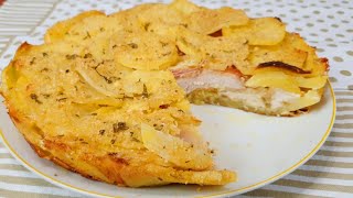 NOVITÀ TORTA DI POLLO E PATATE EXTRA GOLOSA  RICETTA AMATISSIMA DAI BAMBINI  chicken potato cake [upl. by Pris92]