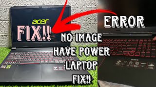 Black Screen  Power ON but No Image  Acer Nitro 5 FIX [upl. by Ayit]