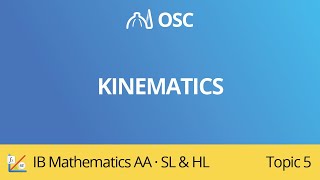 Kinematics IB Maths AA SLHL [upl. by Enileuqaj]