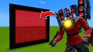 How to Make A Portal To The Titan Speakerman Controlled Dimension in Minecraft [upl. by Tecu]