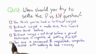 Should You Try To Solve P Vs NP  Intro to Theoretical Computer Science [upl. by Piks191]