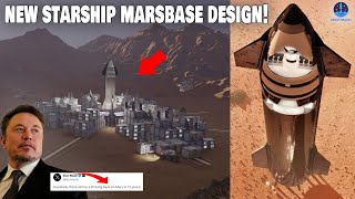 SpaceXs new Starship Mars Base Design update [upl. by Lennad]