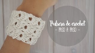 Pulsera de crochet paso a paso [upl. by Ahsuat369]