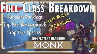 DampD 2024 Monk Full Class Breakdown [upl. by Notrub171]