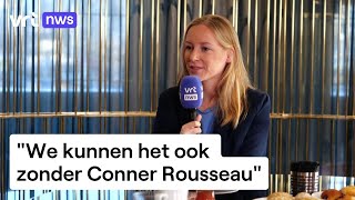 Voorzitter Melissa Depraetere vóór verkiezingscongres quotVooruit kan zonder Conner Rousseauquot [upl. by Drazze]