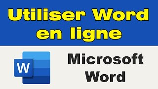 Comment utiliser Microsoft Word en ligne [upl. by Airreis]