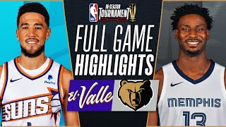 SUNS at GRIZZLIES  NBA INSEASON TOURNAMENT 🏆  FULL GAME HIGHLIGHTS  November 24 2023 [upl. by Tristis]