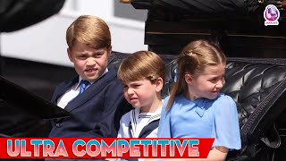 Ultra competitive George Charlotte and Louis cheat and toss board games  Royal Family Story 2024 [upl. by Dustman41]