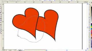 Coração Corel Draw Tutorial video aula Curso on line [upl. by Leasi]