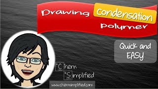 Drawing polymer  Condensation polymerization  Easy way – Dr K [upl. by Aisorbma304]