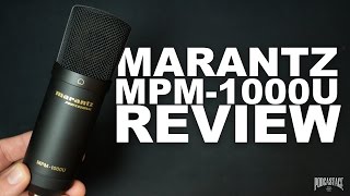 Marantz Pro MPM1000u USB Mic Review  Test [upl. by Introc570]