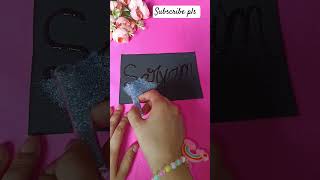 Sarvam Name done 🫰💕 diy craft diycrafts art diycalligraphy artandcraft youtube shortvideo [upl. by Dira]