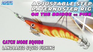 Squid Fishing DIY Tip  How to Make Your Own Adjustable Step Paternoster Rig for Squid Fishing [upl. by Lorenz170]