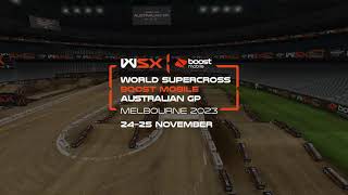 2023 World Supercross Australian GP GoPro Track Map [upl. by Lieno241]