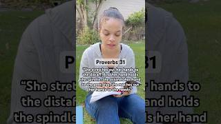 Proverbs 31 Woman Bible Reading bibleverse proverbs [upl. by Urbannal243]