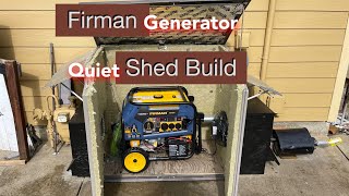 DIY Firman Generator Quiet Shed Build amp Muffler Install Homemade [upl. by Jessalin]