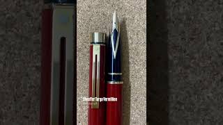 Sheaffer Targa Vermilion  14K fine nib  150 excluding shipping and PayPal charges [upl. by Annoyek]