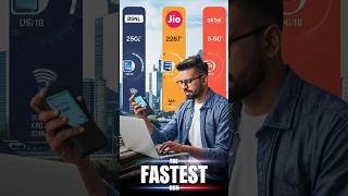 Which 5G Network is FASTEST BSNL JIO or AIRTEL ⏩️  shorts [upl. by Cornish]