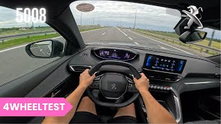 2023 Peugeot 5008 15 131HP 96kW POV TEST DRIVE BY 4WHEELTEST [upl. by Aicelet]