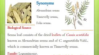 Pharmacognostical Study of Senna Anthraquinones glycosides [upl. by Alessandra]