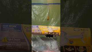 Installing Ceiling Brace and Box Kit carpentary carpenter electrical youtubeshorts [upl. by Prestige136]